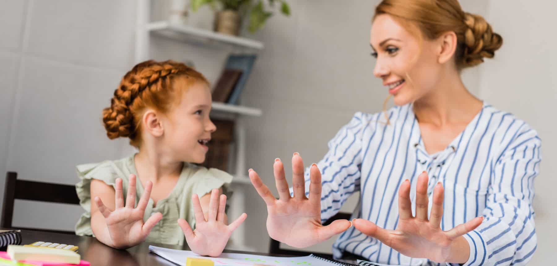 Tutor helping student using Lindamood Bell