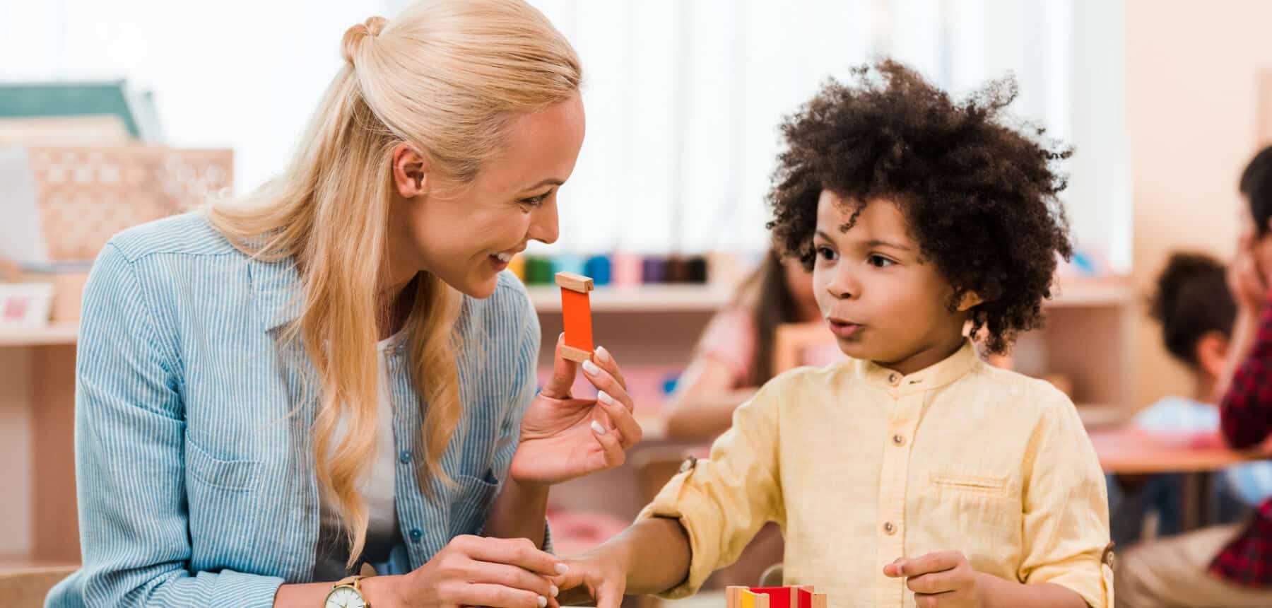 Tutor helping student using Orton-Gillingham